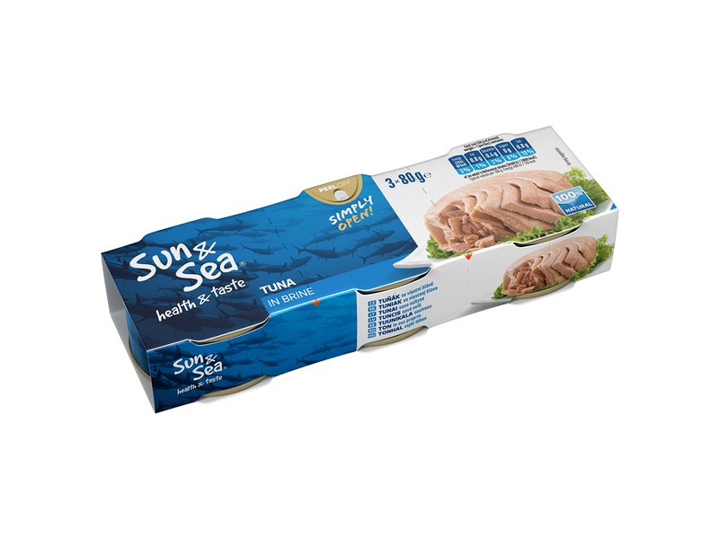 Tuňák ve vlastní šťávě 3x80g SUN&SEA