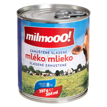 Zahuštěné slazené mléko 397g Milmooo!